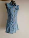 Sukienka jeansowa Denim Go 38 Zapinana na guziki Bawełniana
