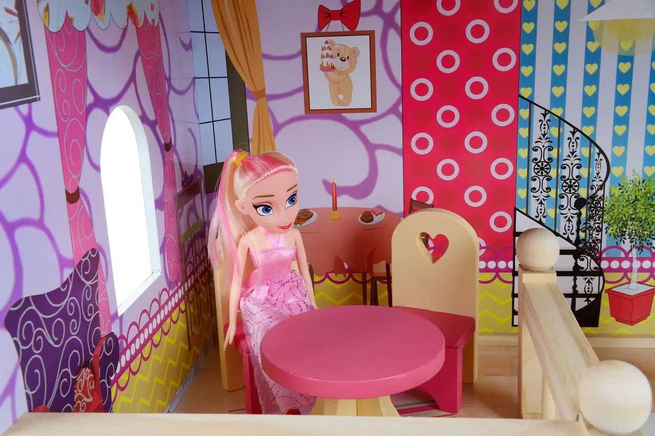 Кукольный домик, домик для кукол с мебелью Kids