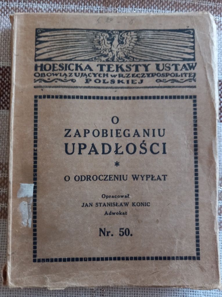 Stara zabytkowe wydawnictwo z zakresu finansów