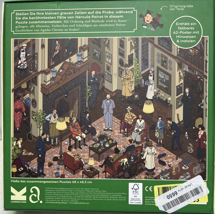 ПАЗЛИ 1000шт Світ Еркюля Пуаро" (The World of Hercule Poirot)