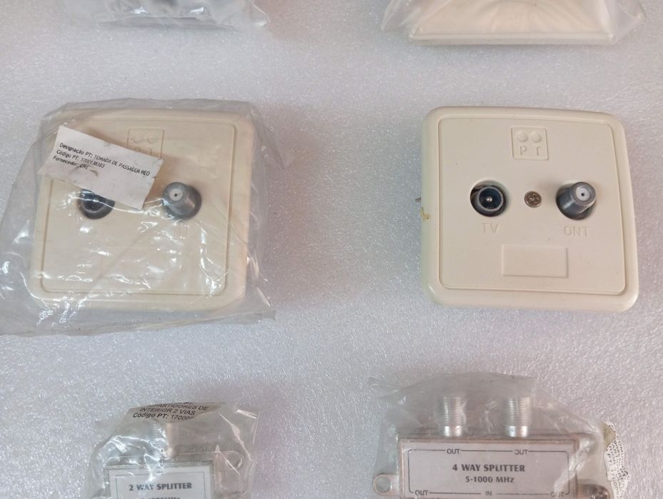 Tomadas TV  de telefone RF,  Spliter RF