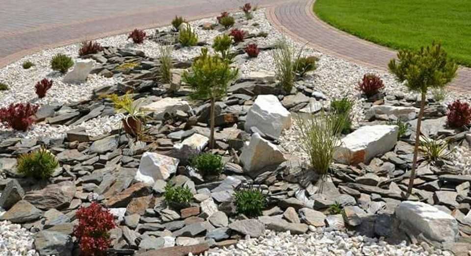 Łupek szarogłazowy lub gnejs na skalniak murek oporowy kamień murowy