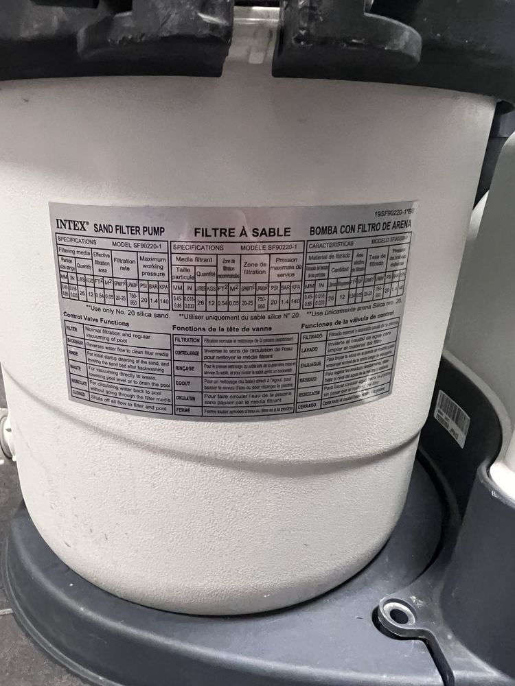Pompa piaskowa INTEX SF90220-1 (4000l/h) + piasek