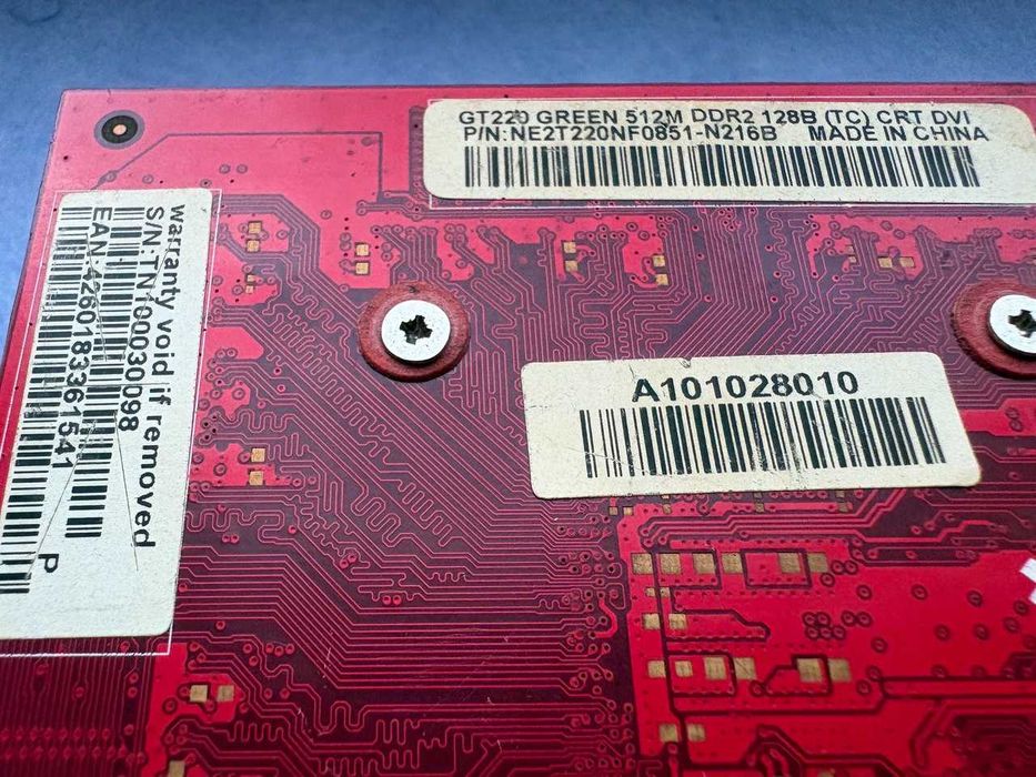 115гривен , Видеокарта GeForce GT 220 , 512MB , ремонт и на запчасти !
