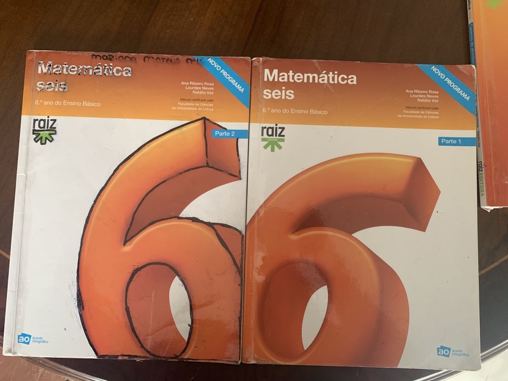 Manuais matematica 6.º ano