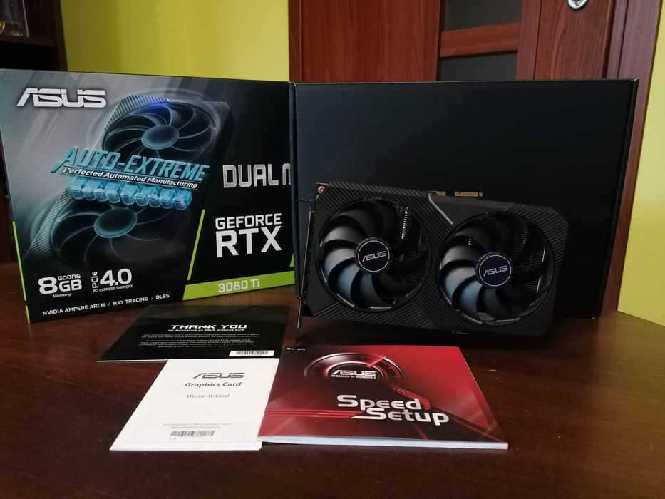 Karta graficzna ASUS GeForce RTX 3060 Ti DUAL MINI, Jak nowa-GWARANCJA