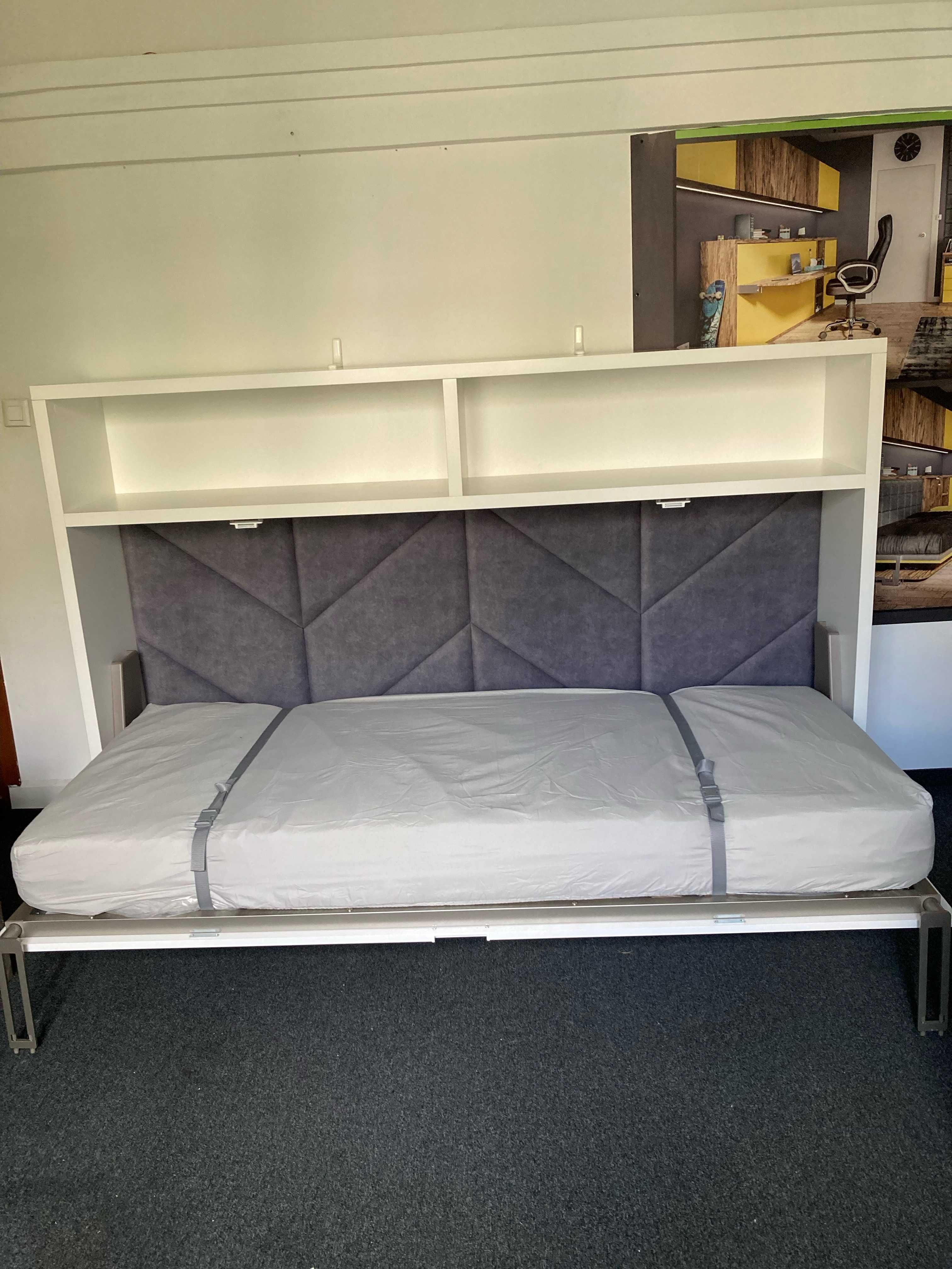 łóżko w szafie w pozycji poziomej (200x90)