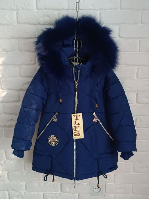 Брендова зимня куртка - парка . Для дівчинки зріст 92см або 104-110 см