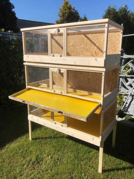 Klatka drewniana zagroda dla królika świnki morskiej, królika.