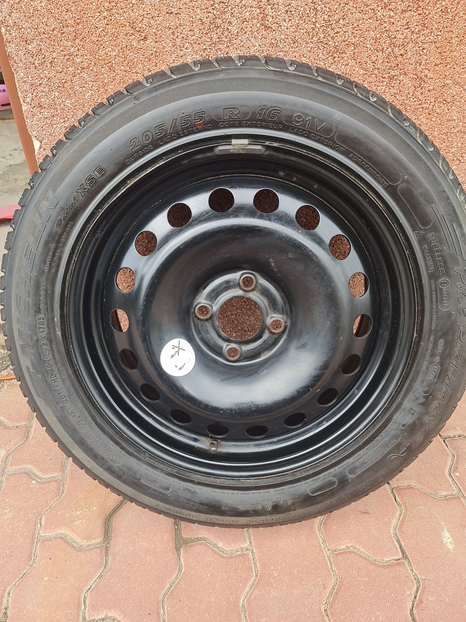 OKAZJA!!! Felga stalowa  r16 205/55 + opona Michelin Pilot