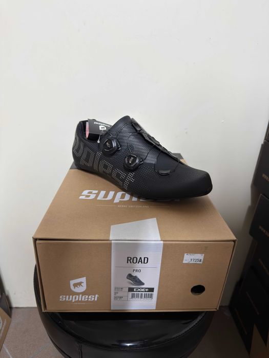Buty rowerowe Suplest Road Pro EDGE+ – czarne (szosa) r. 44