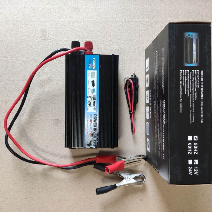 Інвертор 12в - 220в 1 квт 1000 вт (415Вват)