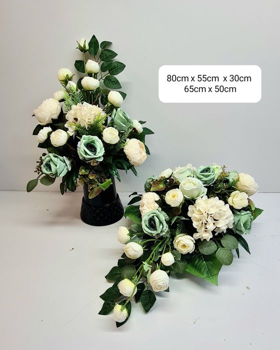 Stroik kompozycja na cmentarz grób komplet