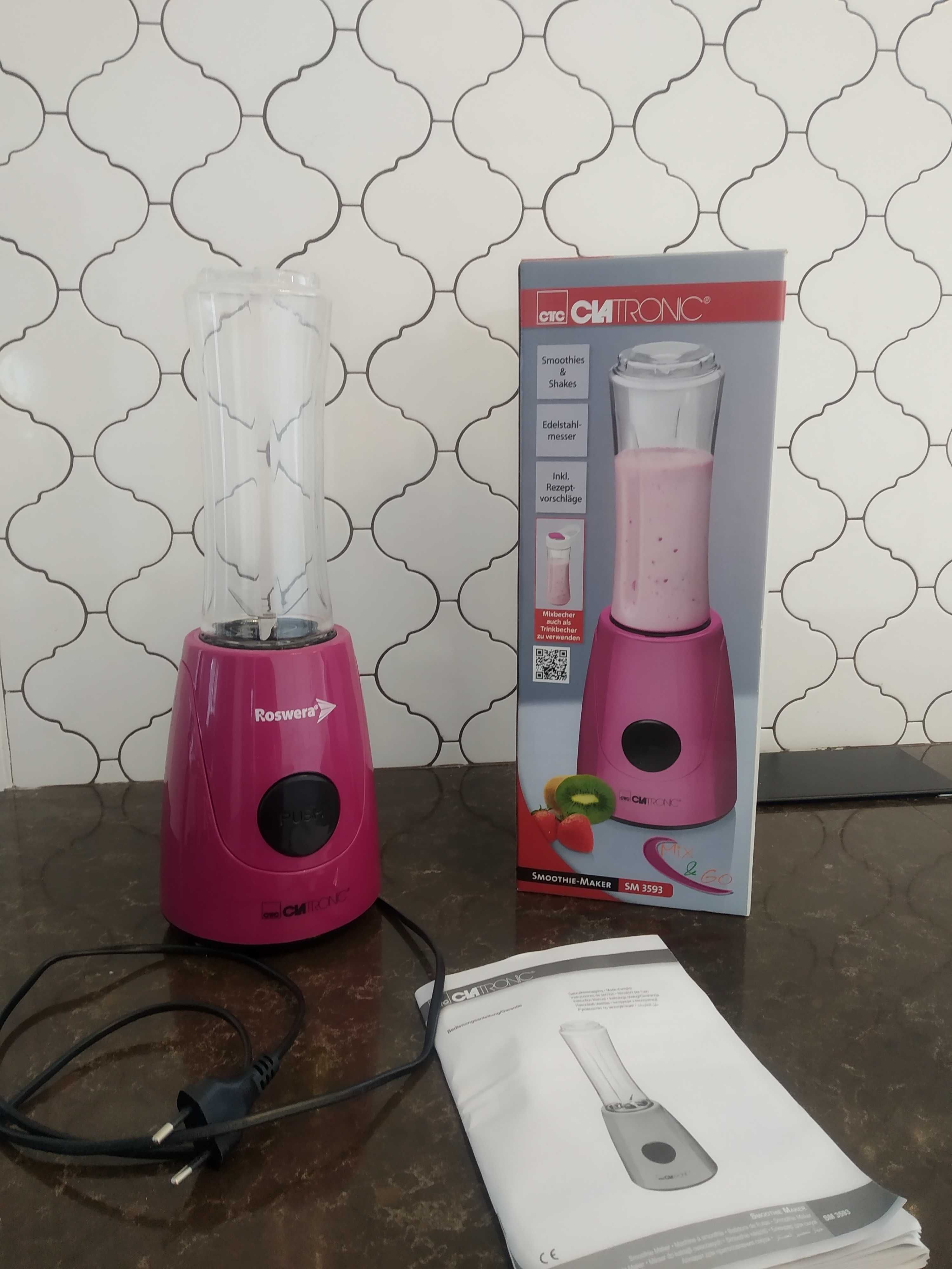 Nowy Mikser blender snoothie kielichowy Clatronic