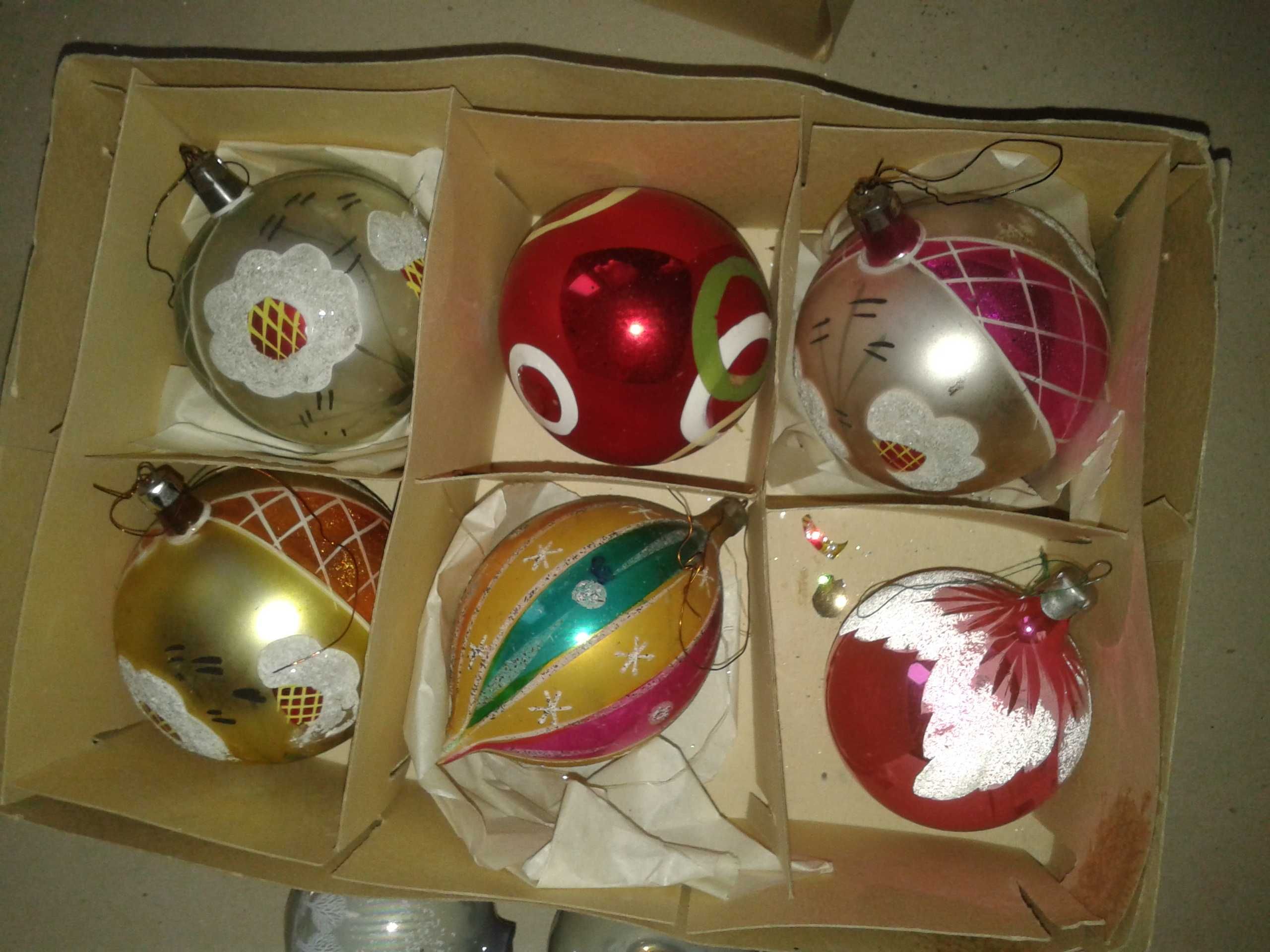 Bombki PRL Starocie, Vintage, Retro Ozdoby