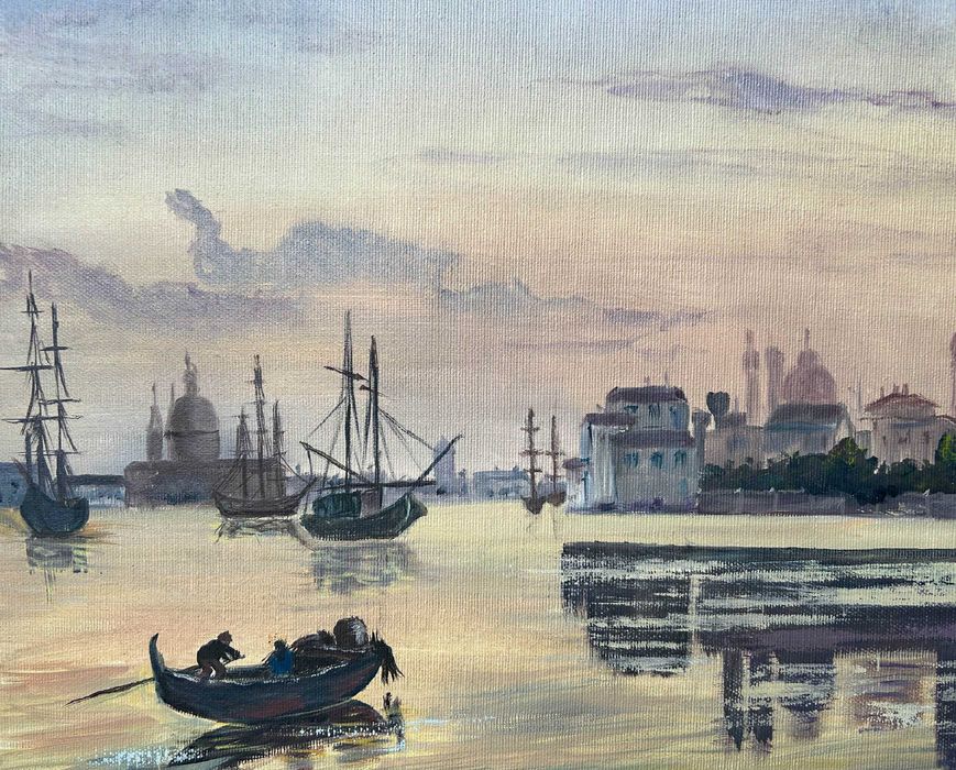 Картина на замовлення Венеція Міський пейзаж 45/65 Полотно .Олія