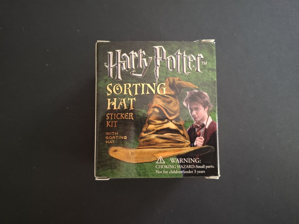 Harry Potter caixa chapéu seleccionador + autocolantes NOVO PORTES GRÁ