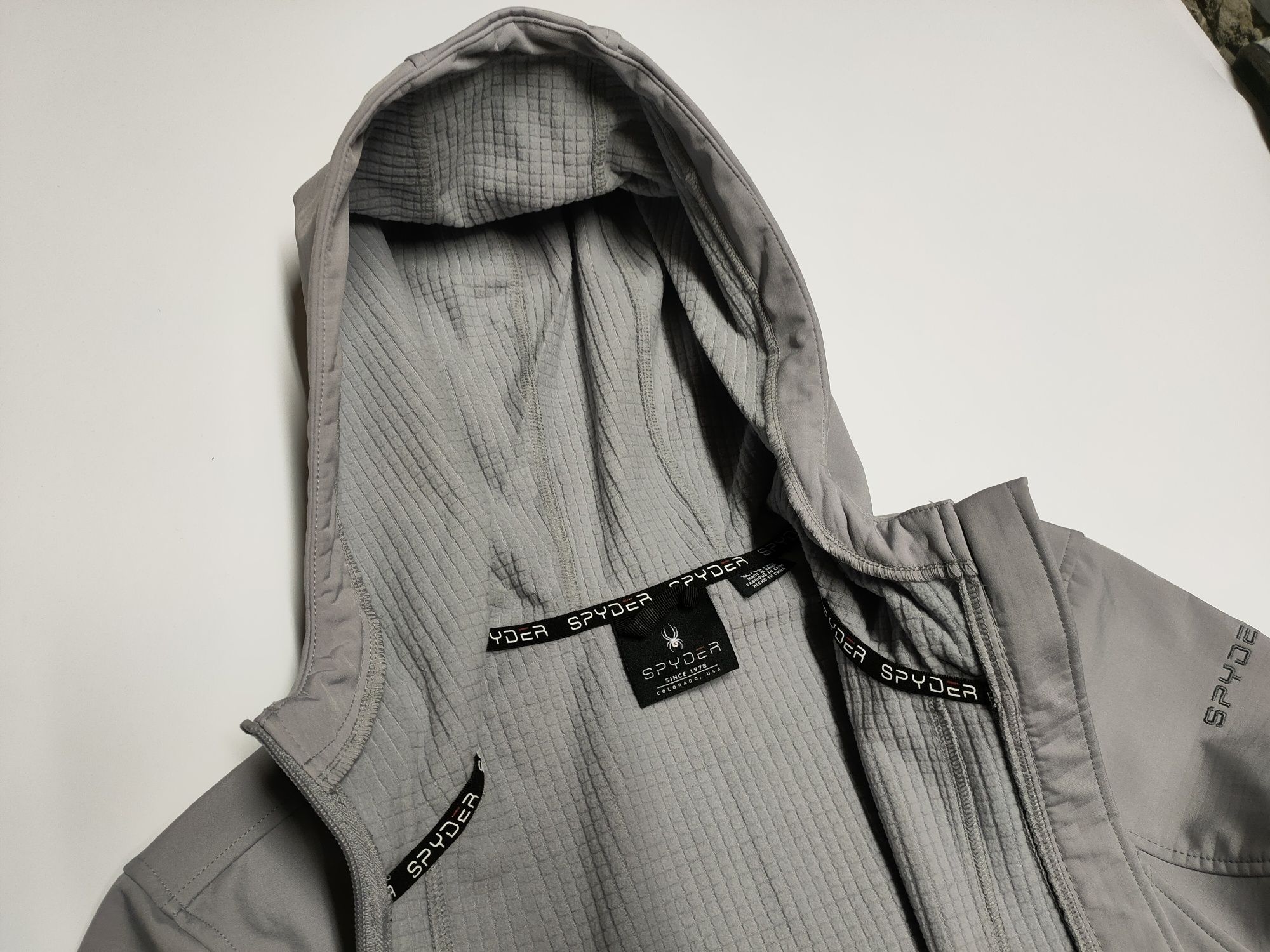 Kurtka Spyder Softshell damska szara długa r. XL