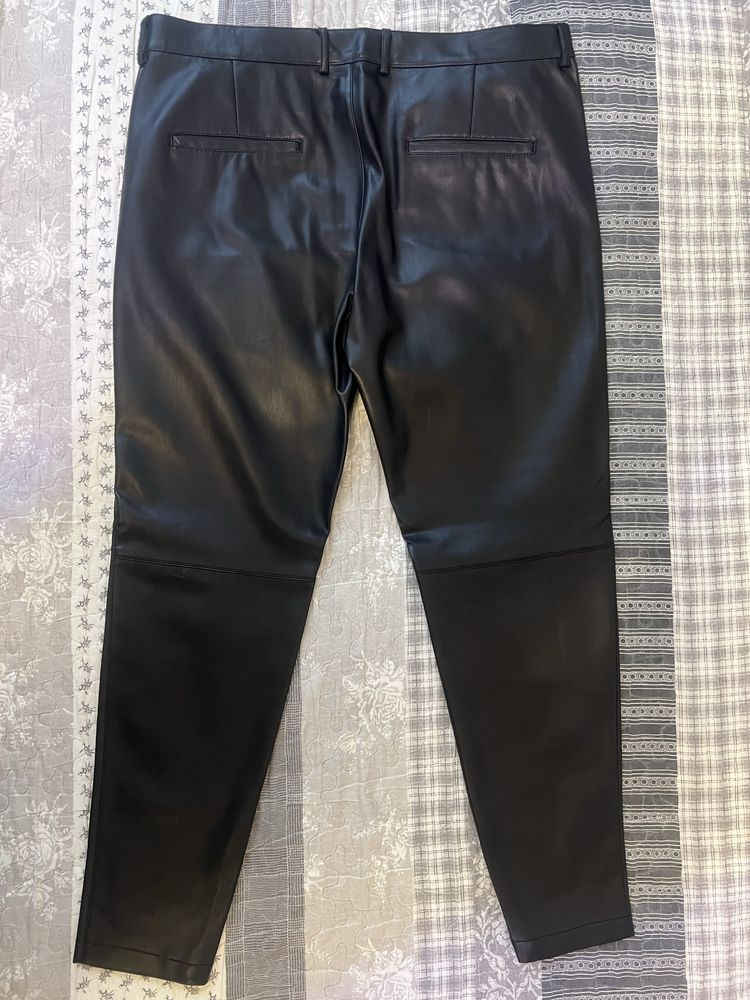 Spodnie skórzane ZARA MEN