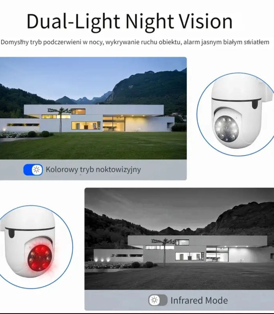 Smart kamera wi-fi z kartą pamięci