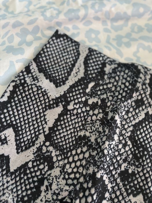 Wężowe legginsy S wężowa skórka Lidl Esmara Shein Temu Aliexpress