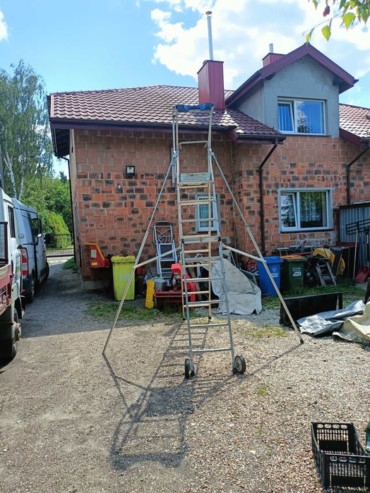 Drabina Aluminiowa Podest roboczy Rusztowanie 230 cm