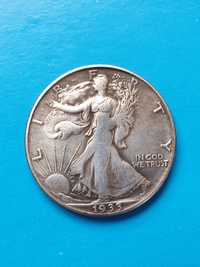Шагающая Свобода монета 50 центов США коллекция подарок сувенир