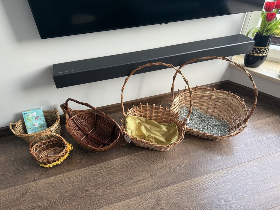 Koszyki wiklinowe Wielkanocne