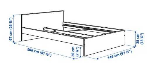 Cama de casal com colchão