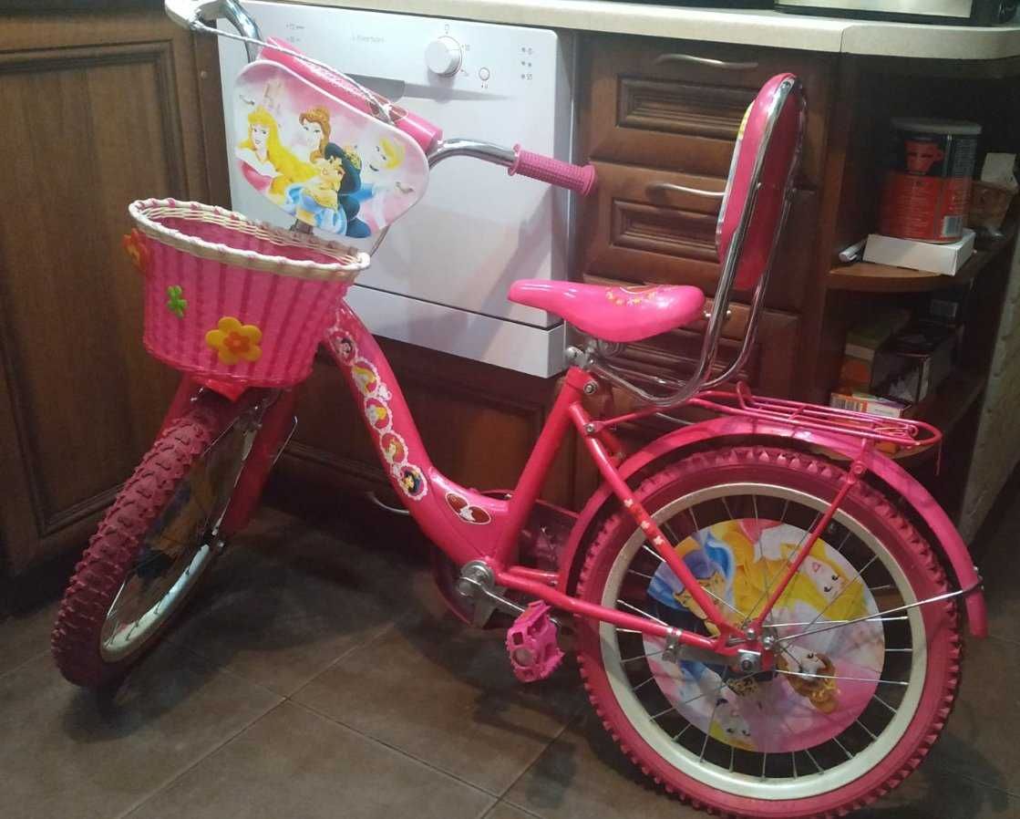 Велосипед для девочки PRINCESS  с корзиной и багажником.