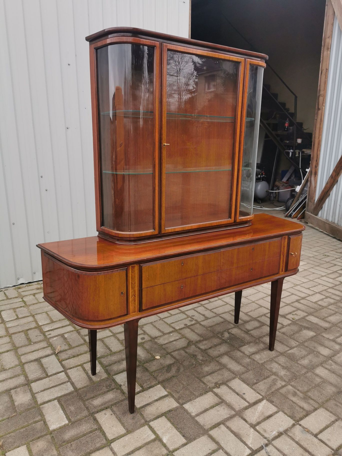 Witryna ART DECO Wk Mobel Hellerau ok 1930 rok
