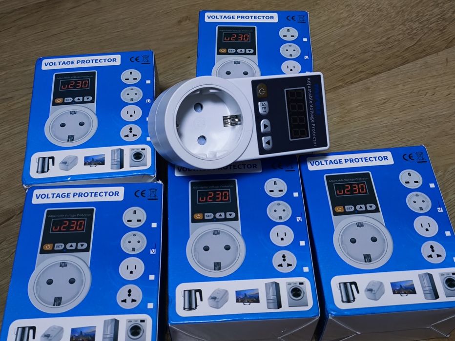 Poзeткa зaxисту від напруги змінного струму, реле напруги 220 B 16А