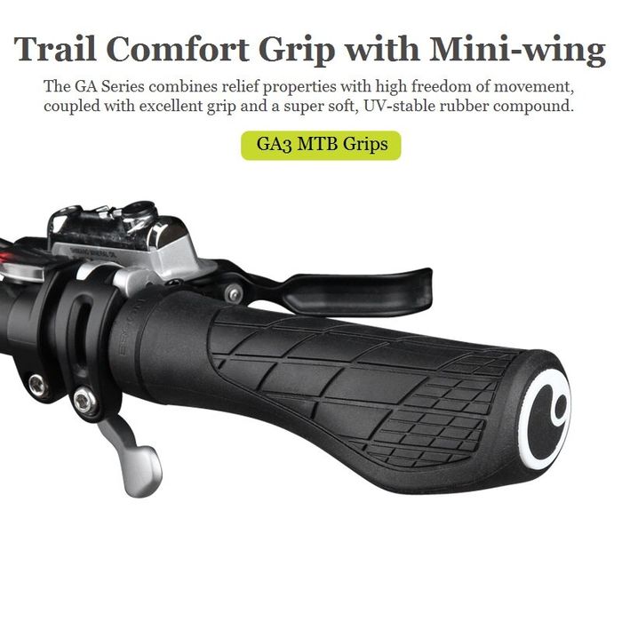 ERGON GA3 Large  Chwyty Ergonomiczne  MTB - BLACK