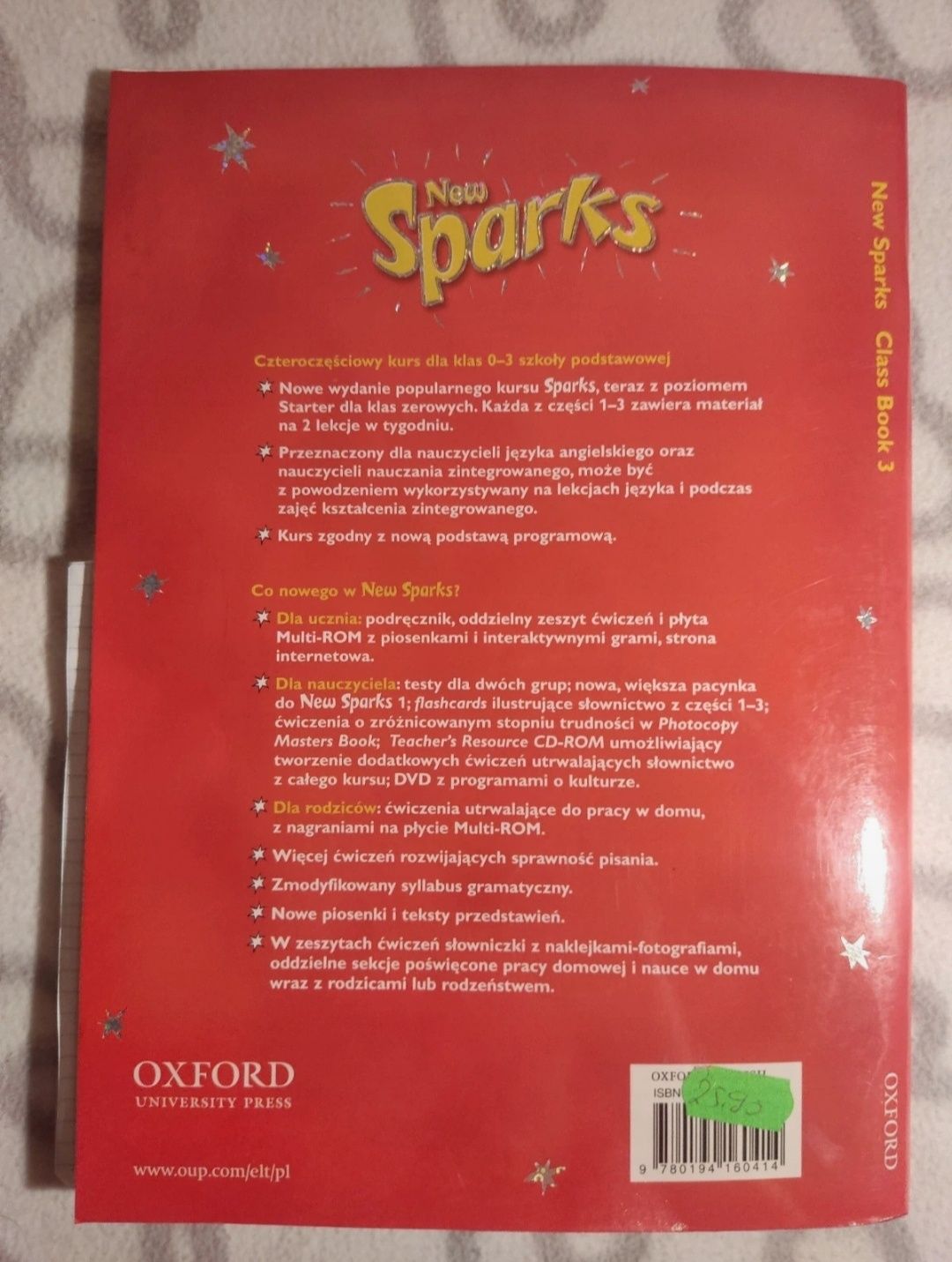 Podręcznik Język Angielski Sparks 3 zakres podstawowy Oxford 2007