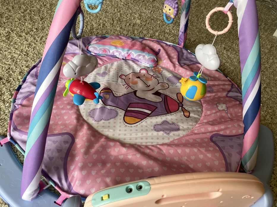 Розвивальний килимок рожевий PIANO FITNESS RACKHE KZ-101 дитячий