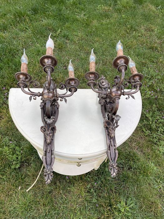 Антикварні бра світильники БРОНЗА ФРАНЦІЯ