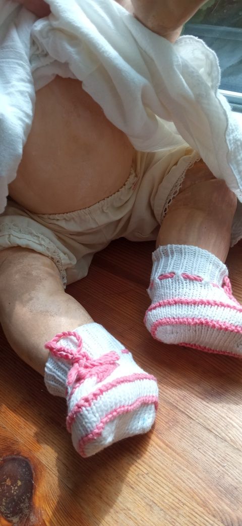Piękna stara lalka bobas dziecko przedwojenna  z sygnaturą  kolekcjone