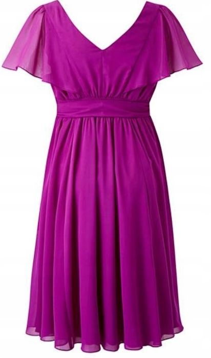 Scarlett&Jo midi sukienka w kolorze fuksji r. 46