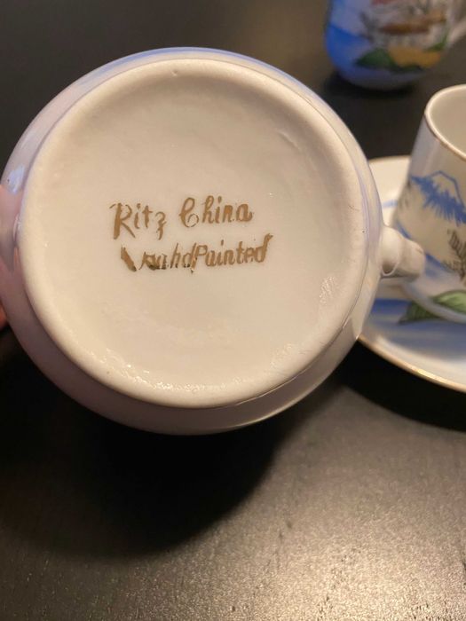 Serviço de chá/café em porcelana fina chinesa Ritz China
