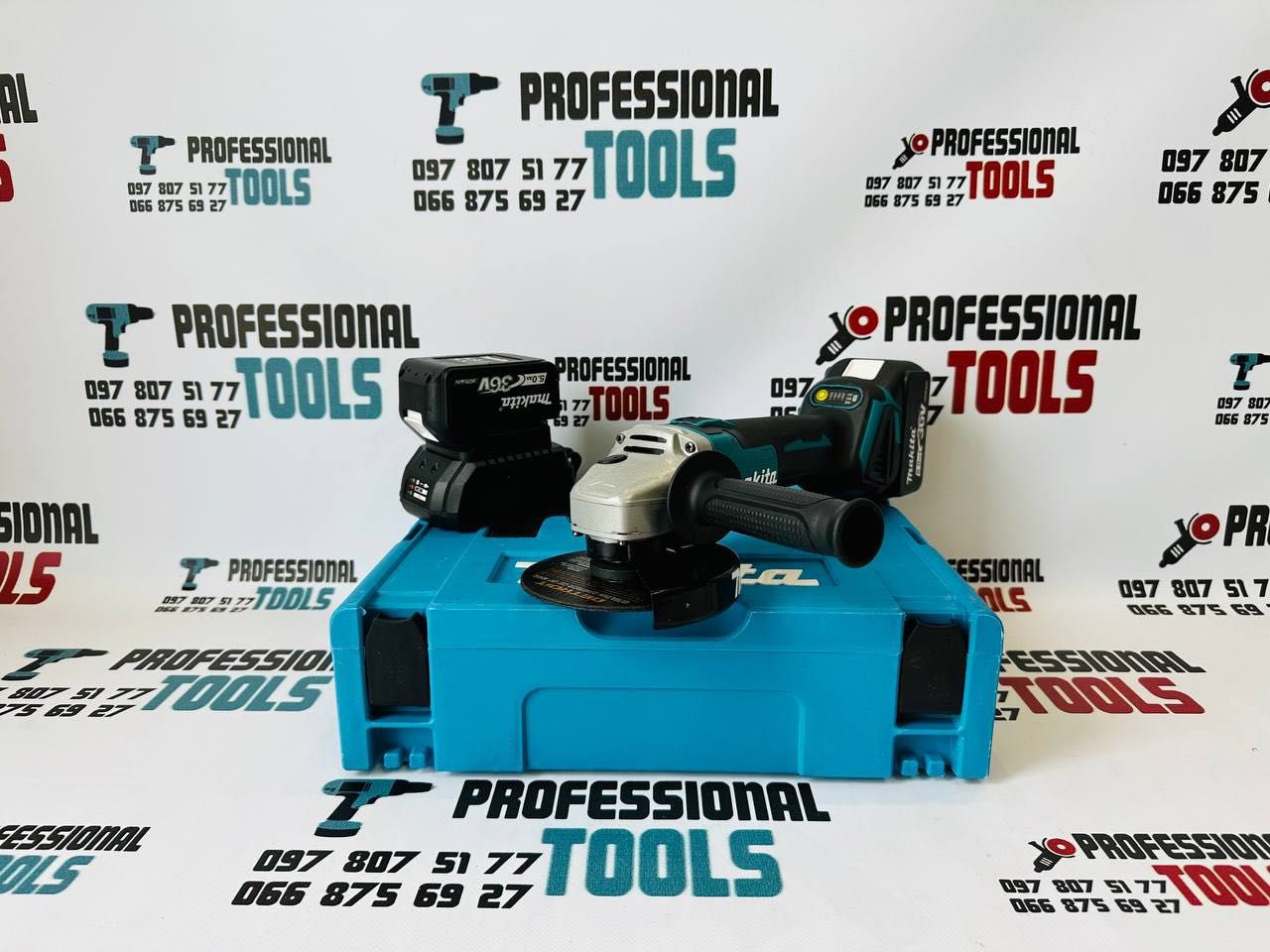 Акамуляторна Болгарка Makita DGA 554 36V5Ah Безщіткова УШМ 8500об/хв