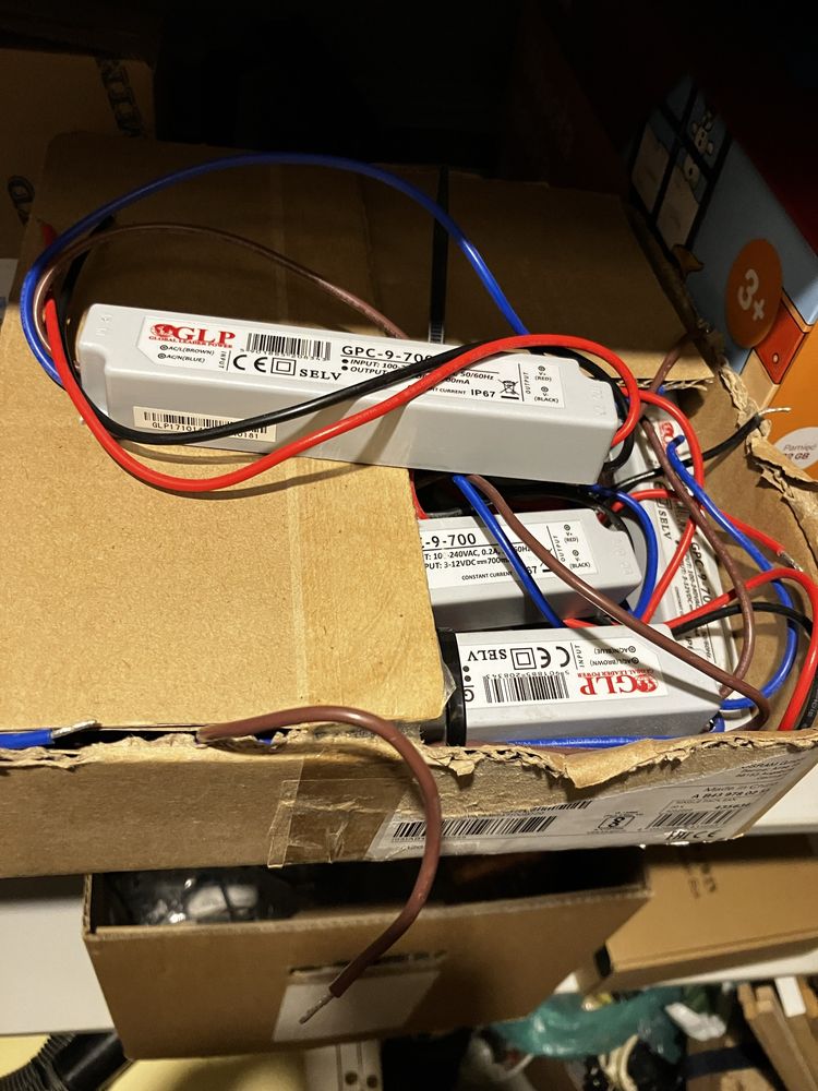 Zasilacz led pradowy 700ma plus  soczewki led