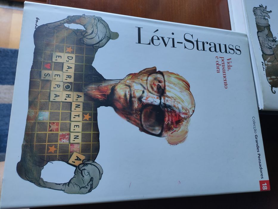 Lévi-Strauss volume encadernado coleção Grandes Pensadores do jornal