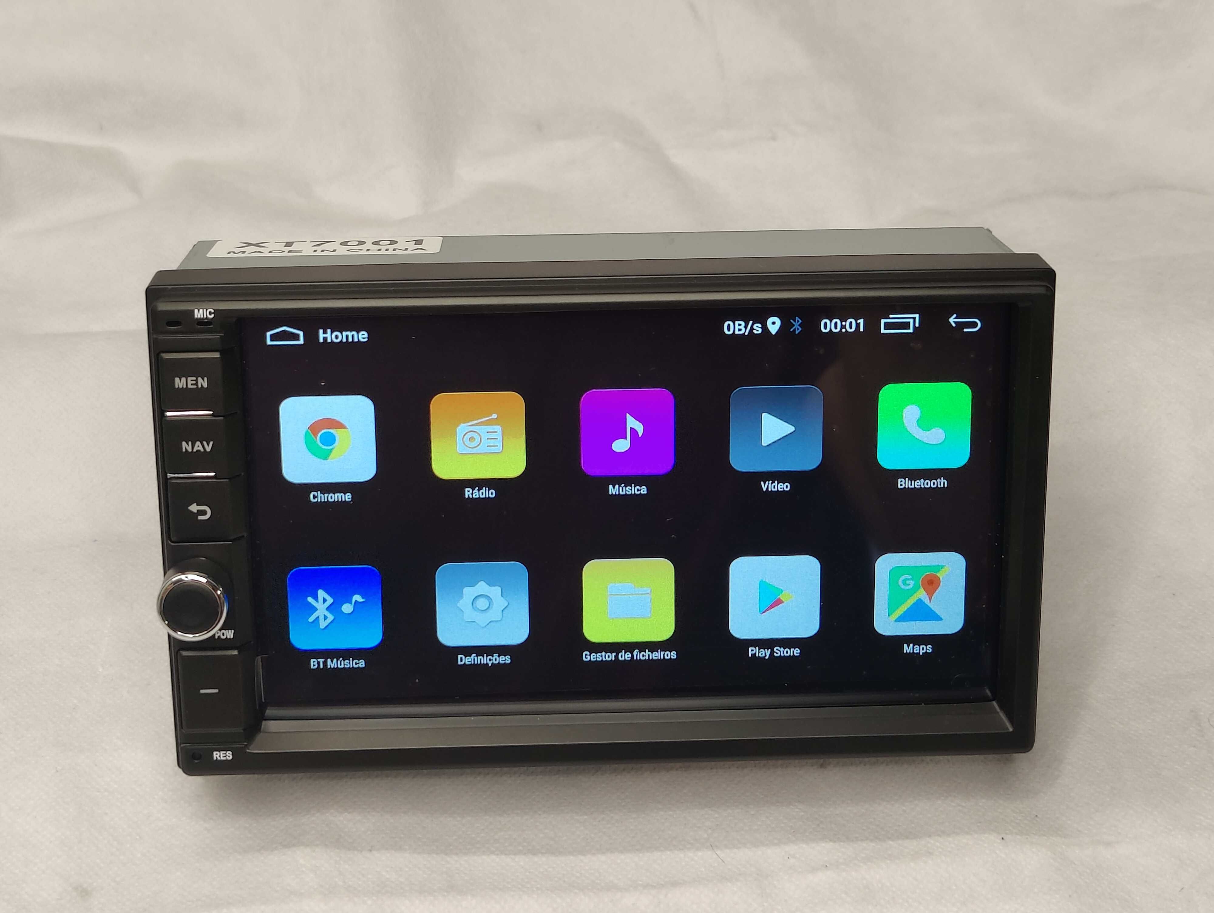 Rádio 2 DIN Android 12 Botões físicos – RDS GPS WIFI  2GB RAM