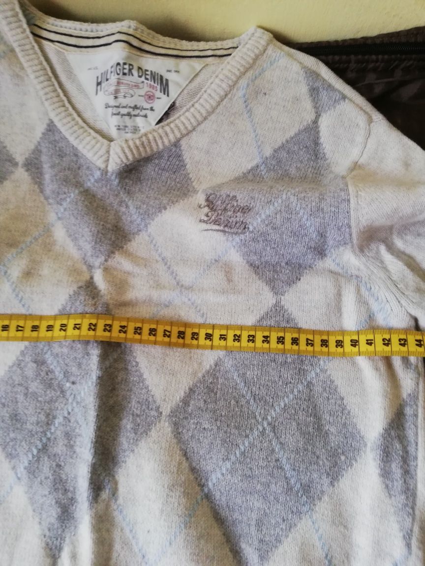 Sweter, wełna, męski, rozm M, L, Tommy Hilfiger