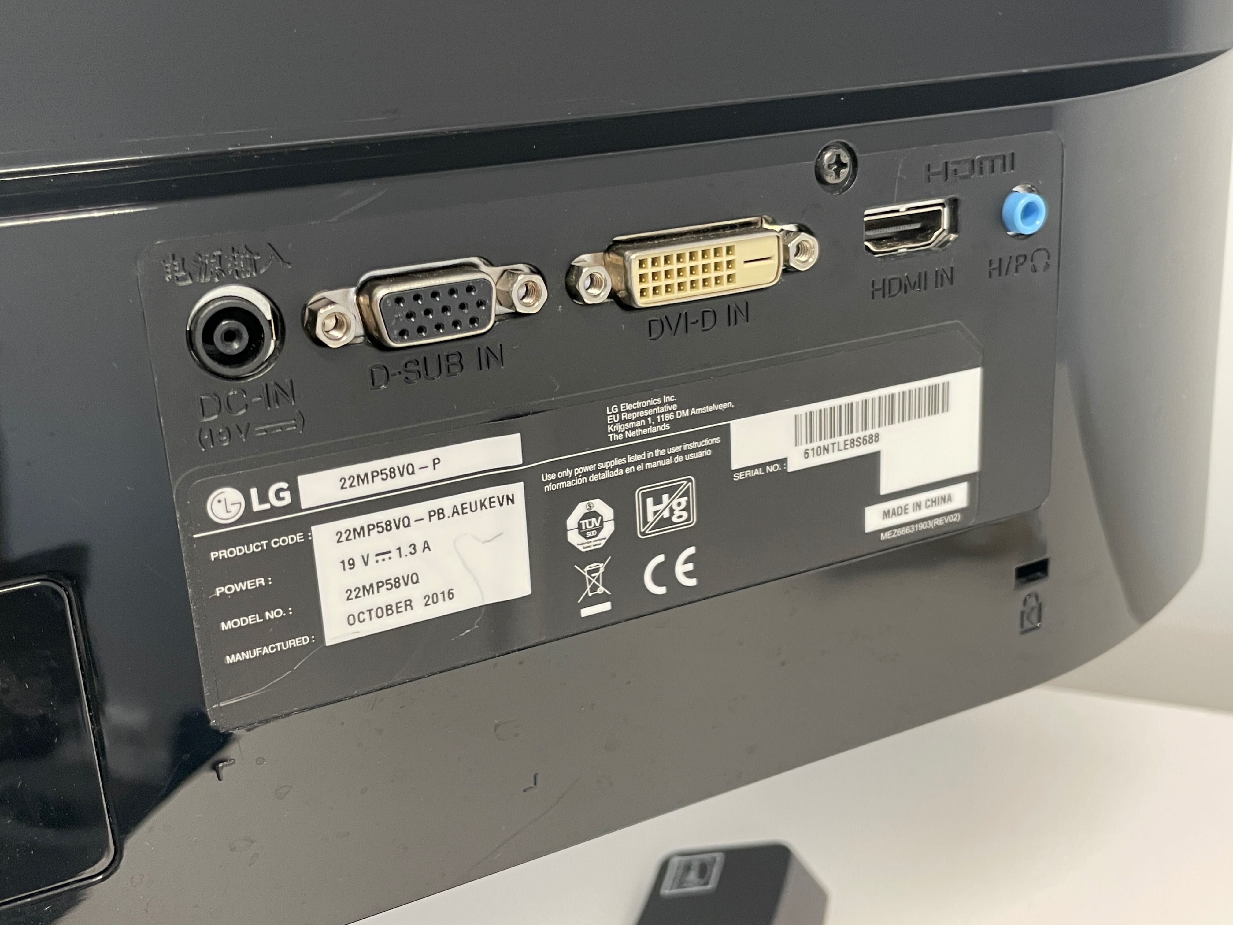 monitor LG 22mp58vq