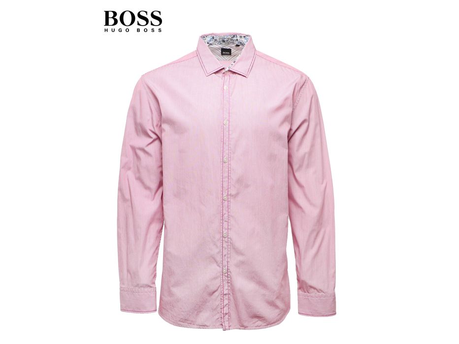 Красива сорочка рубашка Hugo Boss Regular Fit  оригінал [ 54 XXL ]