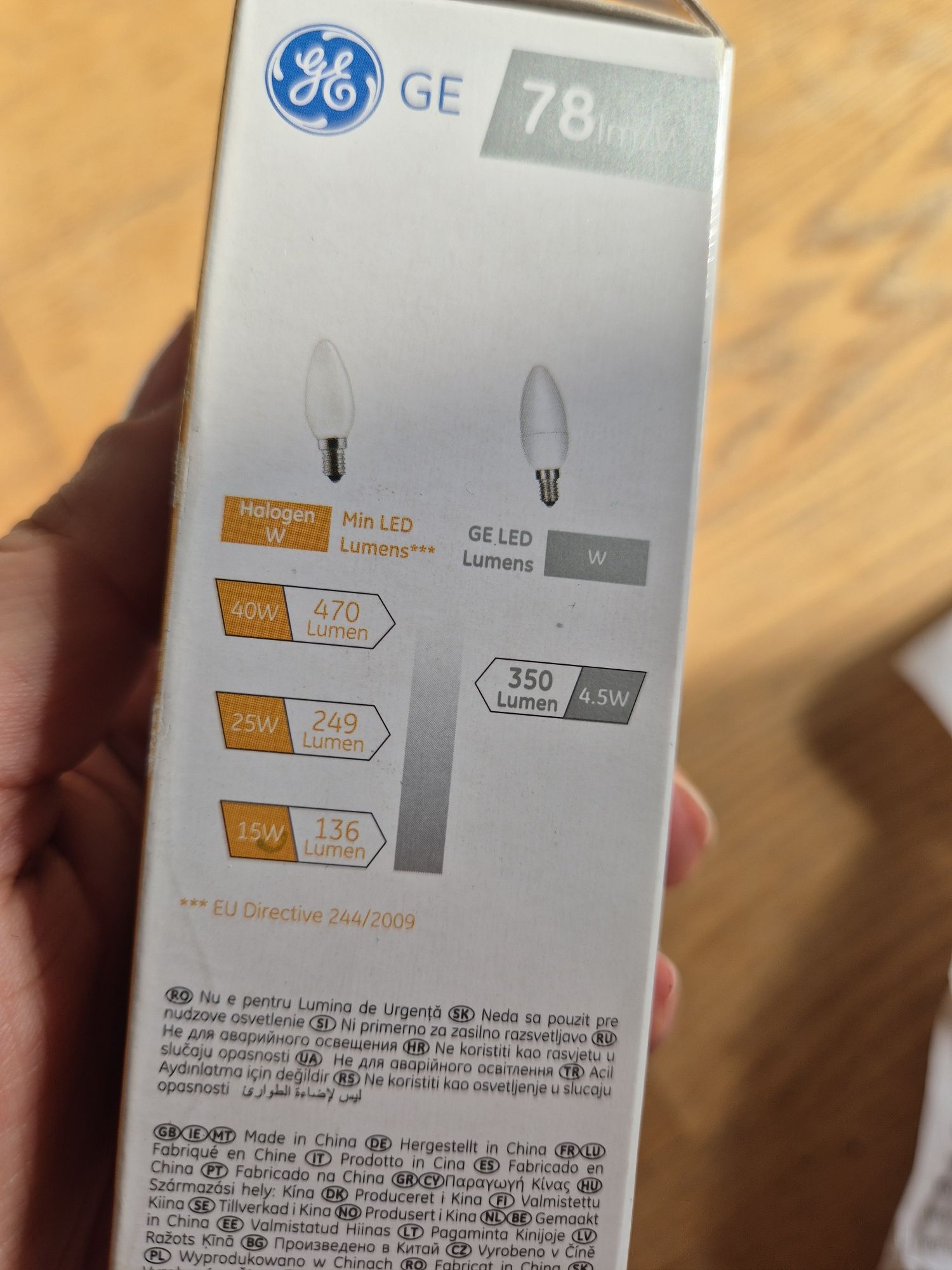 Żarówka ledowa E14,25 W, GE