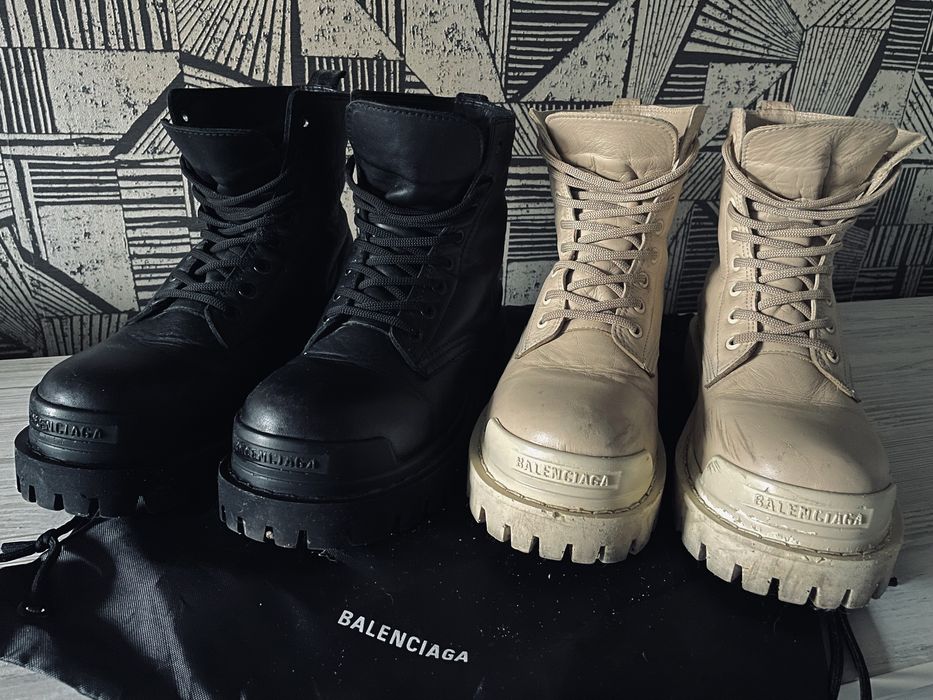 Брутальные ботинки бутсы баленсиага Balenciaga Strike Boots.