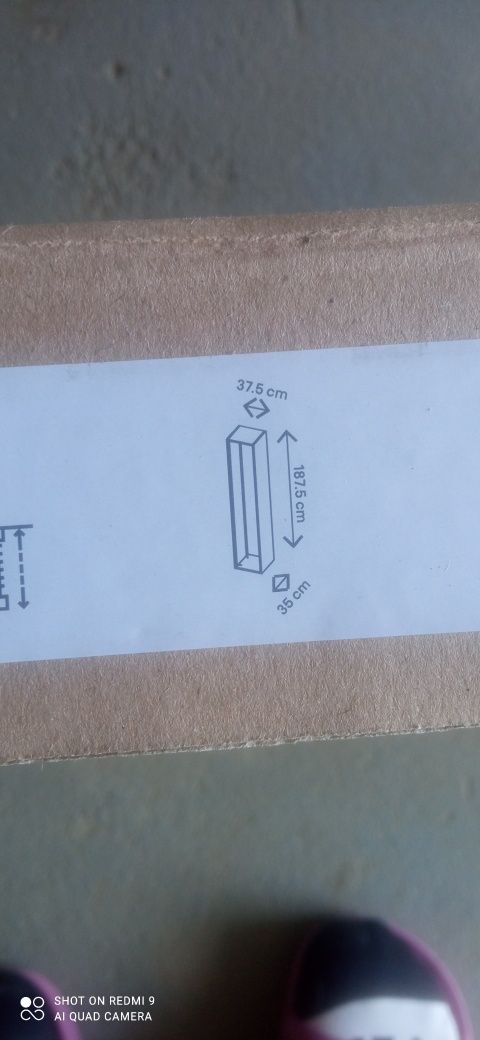 Regał z 4 półkami 187,5 wysoki z drzwiami