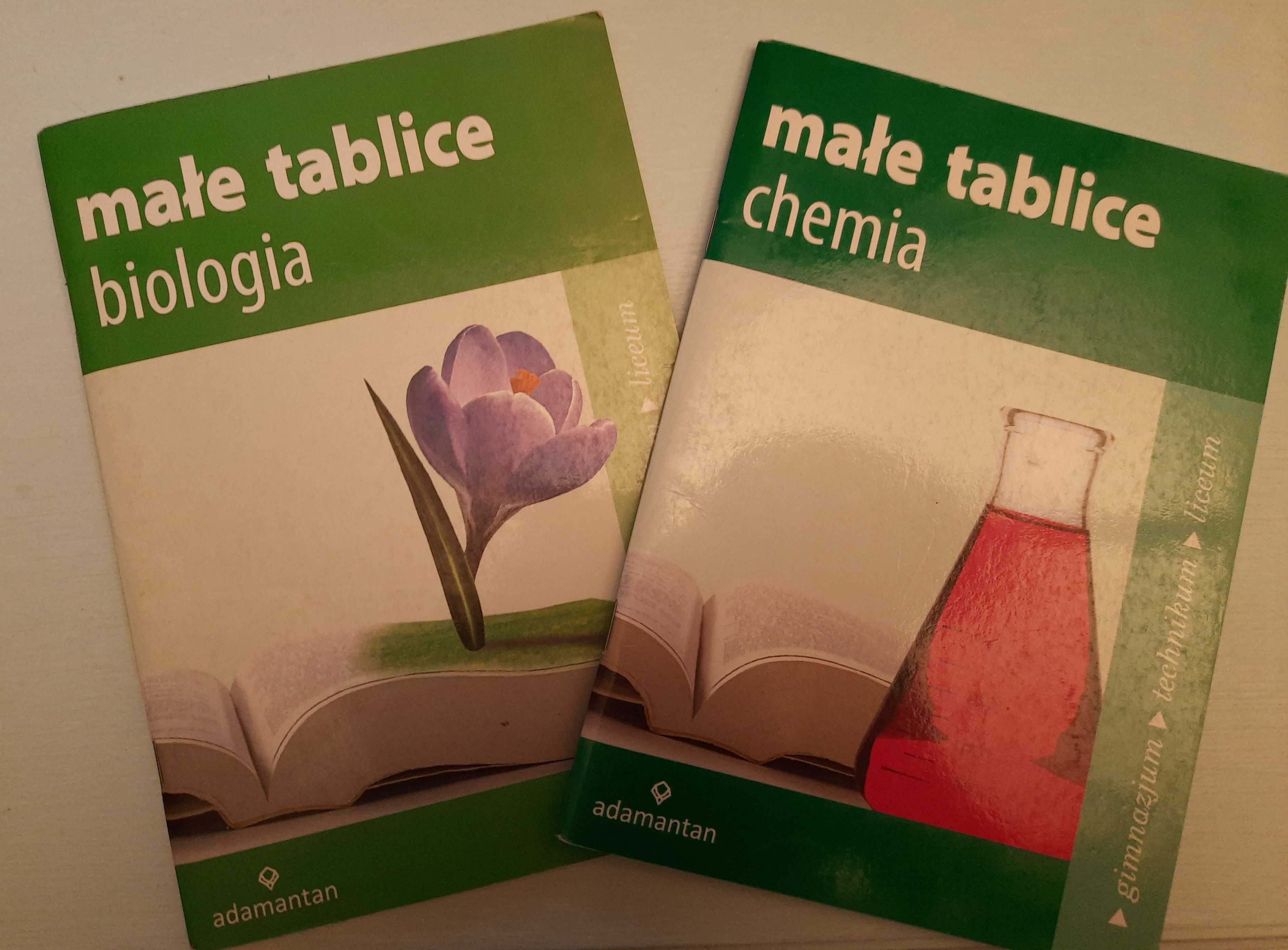 Małe tablice biologia i chemia
